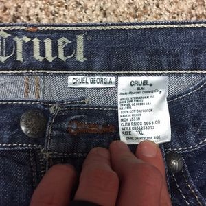 Cruel girl dark wash Georgia jeans